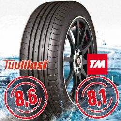 Sportnex AS-2+ TM- ja Tuulilasi-testimenestys 215/40-17 V