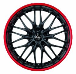 VOLTEC T6 Mattblack Puresports / Color Trim rot 9x18