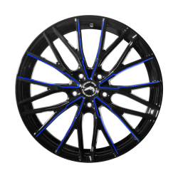 PROJECT 3.0 Black gloss Flashblue 10x20