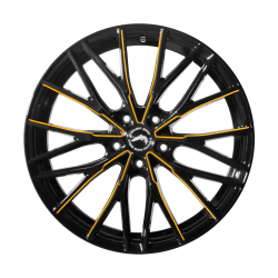 PROJECT 3.0 Black gloss Flashgold 10x20