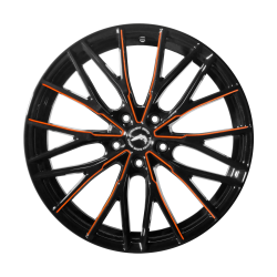 PROJECT 3.0 Black gloss Flashorange 10x20