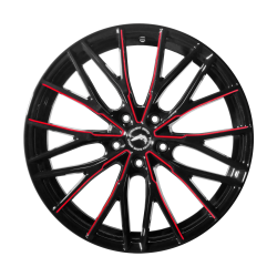 PROJECT 3.0 Black gloss Flashred 10x20