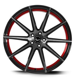 PROJECT 2.0 Higloss-Black brushed Surface/undercut Colour trim rot 10.0x22