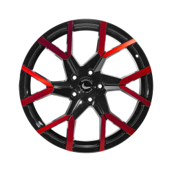 TZUNAMEE EVO Black gloss Flashred 8x18