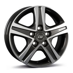 CWD mistral anthracite glossy polished 6.5x16