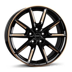 LX18 black glossy gold spoke rim 8.0x18