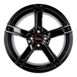 W4 Black Painted 7x17