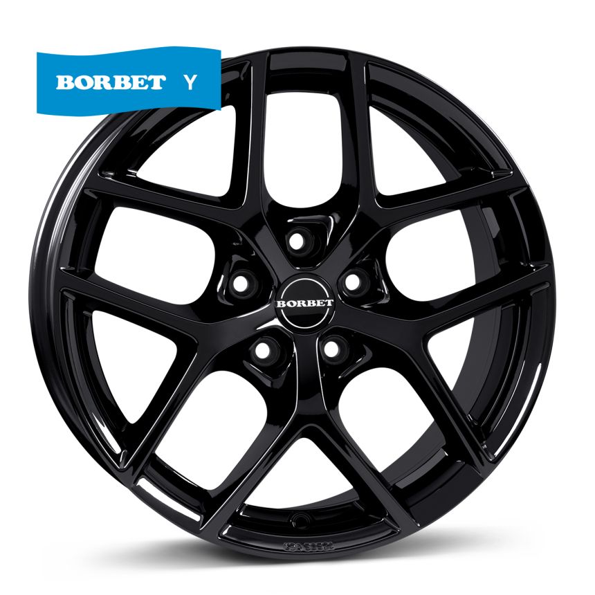 Y black glossy 8x19