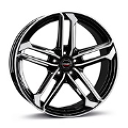 ATX black polished glossy 8.5x19
